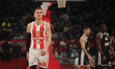 kosarkas Crvene Zvezde na utakmici Evrolige protiv Virtusa u hali Beogradska Stark Arena, Beograd 22.03.2024. godine Foto: Ivica Veselinov / MN PRESS KOSARKA, BASKETBALL, EVROLIGA, EUROLEAGUE, CRVENA ZVEZDA, VIRTUS