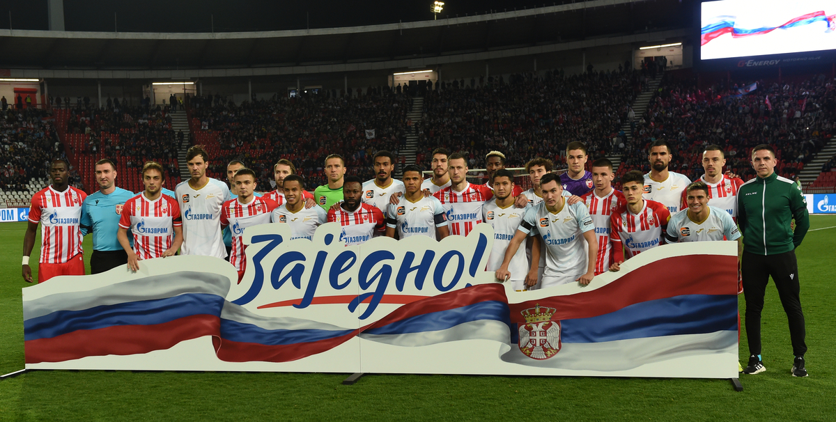 , fudbaler Crvene zvezde, na prijateljskoj utakmici protiv Zenita, na stadionu Rajko Mitic. Beograd, 23.03.2024. foto: Nebojsa Parausic Fudbal, Crvena zvezda, Zenit