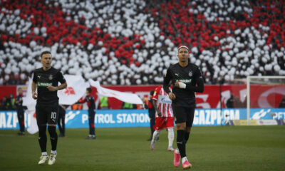 fudbaler Partizana na utakmici Mocart Superlige protiv Crvena zvezda na stadionu Rajko Mitic, Beograd 09.03.2024. godine Foto: Ivica Veselinov / MN PRESS FUDBAL, FOOTBALL, MOZZART SUPERLIGA, PRVENSTVO SRBIJE, NATIONAL CHAMPIONSHIP, CRVENA ZVEZDA, RED STAR, PARTIZAN