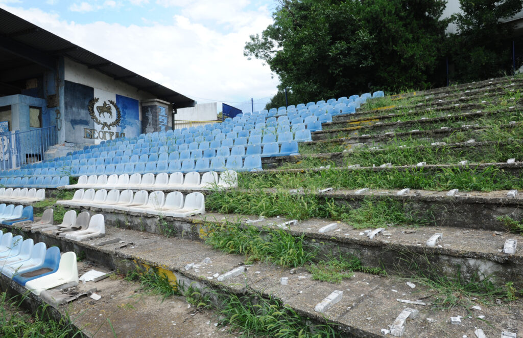 Ruinirani Omladinski stadion na Karaburmi. Beograd, 07.08.2020. foto: Nebojsa Parausic Fudbal, OFK Beograd, Total