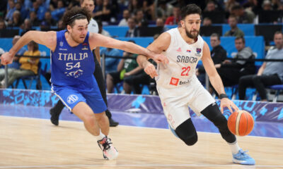 VASILIJE MICIC kosarkas reprezentacije Srbije na utakmici FIBA Evropskog prvenstva protiv Italije u Mercedes Benc areni, Berlin 11.09.2022. godine Foto: Marko Metlas Kosarka, Srbija, FIBA Evropsko prvenstvo, Italija