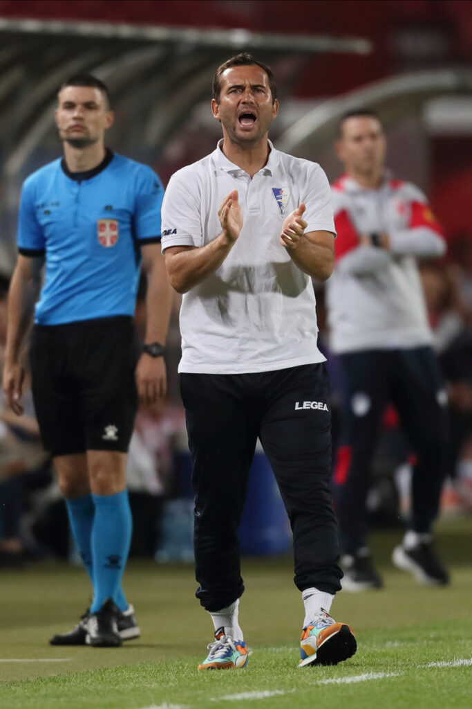 ALEKSANDR KERZHAKOV Aleksandr Kerzakov trener fudbalera Spartaka Subotica na utakmici Superlige Prvenstva Srbije protiv Crvene zvezde na stadionu Rajka Mitica, Beograd 19.08.2023. godine Foto: Marko Metlas Fudbal, Spartak Subotica, Superliga Prvenstvo Srbije, Crvena zvezda