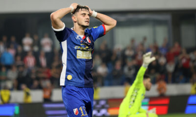 fudbaler Vojvodine na utakmici finala Kupa Srbije protiv Crvene zvezde na stadionu Lagator Loznica 21.05.2024. godine Foto: Marko Metlas Fudbal, Crvena zvezda, Finale Kup Srbije, Vojvodina
