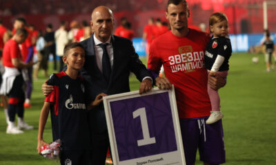 fudbaler Crvene zvezde na utakmici Superlige Prvenstva Srbije protiv Cukarickog na stadionu Rajko Mitic, Beograd, 25.05.2024. godine Foto: Marko Metlas Fudbal, Crvena zvezda, Superliga Prvenstvo Srbije, Cukaricki