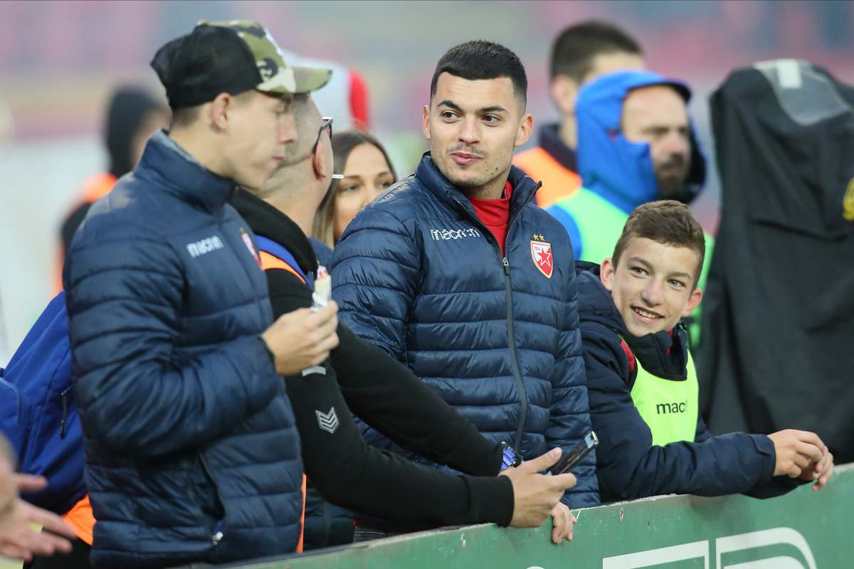 NEMANJA RADONJIC bivsi fudbaler Crvene zvezde na utakmici Superlige Prvenstva Srbije protiv Mladosti Lucani na stadionu Rajka Mitica, Beograd, 05.05.2019. godine Foto: Marko Metlas Fudbal, Crvena zvezda, Superliga Prvenstvo Srbije, Mladost Lucani