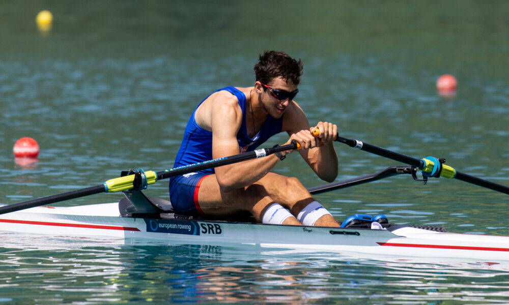 NIKOLAJ PIMENOV veslac reprezentacije Srbije na Evropskom prvenstvu 2023, jezero Bled Slovenija, 27.05.2023. godine foto: MN Press / vp Veslanje, Srbija, Evropsko prvenstvo