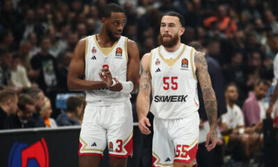 JORDAN LOYD Dzordan Lojd i MIKE JAMES Majk Dzejms kosarkasi Monaka na utakmici Evrolige protiv Partizana u hali Beogradska Stark Arena, Beograd 05.12.2023. godine Foto: Ivica Veselinov / MN PRESS KOSARKA, BASKETBALL, EVROLIGA, EUROLEAGUE, PARTIZAN, MONACO, MONAKO