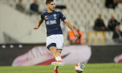 NEMANJA STOJIC fudbaler TSC Backa Topola na utakmici Superlige Prvenstva Srbije protiv Partizana na stadionu Partizana, Beograd 28.04.2024. godine Foto: Marko Metlas Fudbal, Partizan, Superliga Prvenstvo Srbije, TSC Backa Topola