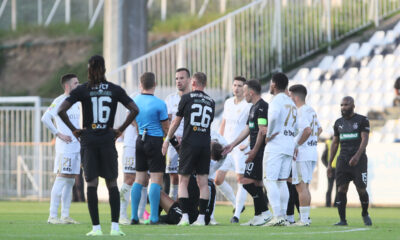 fudbaler Cukarickog na utakmici Mocart Superlige protiv Partizana na stadionu Cukarickog, Beograd 17.05.2024. godine Foto: Ivica Veselinov / MN PRESS FUDBAL, FOOTBALL, MOZZART SUPERLIGA, PRVENSTVO SRBIJE, NATIONAL CHAMPIONSHIP, FK CUKARICKI, FK PARTIZAN