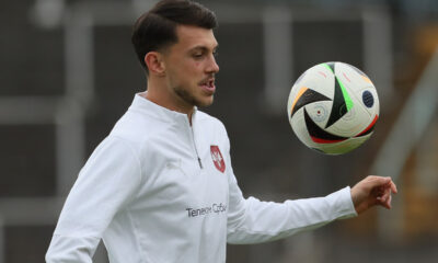 fudbaler reprezentacije Srbije trening pred utakmicu UEFA Evropskog prvenstva 2024 godine protiv Engleske na stadionu Rozenau, Augzburg 17.06.2024. godine Foto: Marko Metlas Fudbal, Reprezentacija, Srbija, UEFA Evropsko prvenstvo, EURO 2024