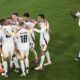 Germany players celebrate their side's third goal during of the Group A match between Germany and Scotland at the Euro 2024 soccer tournament in Munich, Germany, Friday, June 14, 2024. (AP Photo/Sergei Grits)
