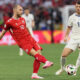 fudbaler reprezentacije Srbije ana utakmici UEFA Evropskog prvenstva 2024 godine protiv Danske na stadionu Minhen fudbal arena, Minhen, 25.06.2024. godine Foto: Marko Metlas Fudbal, Reprezentacija, Srbija, UEFA Evropsko prvenstvo, EURO 2024, Danska