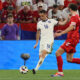 fudbaler reprezentacije Srbije na utakmici UEFA Evropskog prvenstva 2024 godine protiv Danske na stadionu Minhen fudbal arena, Minhen, 25.06.2024. godine Foto: Marko Metlas Fudbal, Reprezentacija, Srbija, UEFA Evropsko prvenstvo, EURO 2024, Danska