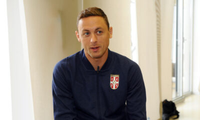 NEMANJA MATIC, fudbaler Srbije, na press konferenciji u SC FSS. Stara Pazova, 03.09.2019. foto: Nebojsa Parausic Fudbal, Srbija