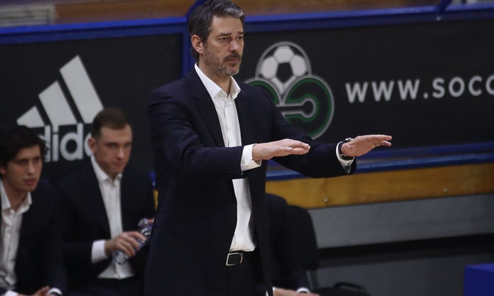 JURICA GOLEMAC trener kosarkasa Cedevita Olimpije na utakmici ABA lige protiv FMP Zeleznika u hali FMP Arena, Beograd 11.02.2023. godine Foto: Ivica Veselinov / MN PRESS KOSARKA, BASKETBALL, ABA LIGA, ABA LEAGUE, CEDEVITA OLIMPIJA, FMP ZELEZNIK