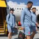 LUKA JOVIC, FILIP KOSTIC, DUSAN TADIC fudbaleri reprezentacije Srbije dolazak na prijateljsku utakmicu protiv Svedske aerodrom Arlanda, Stokholm 07.06.2024. godine Foto: Marko Metlas Fudbal, Srbija, Svedska, Prijateljska utakmica, Dolazak