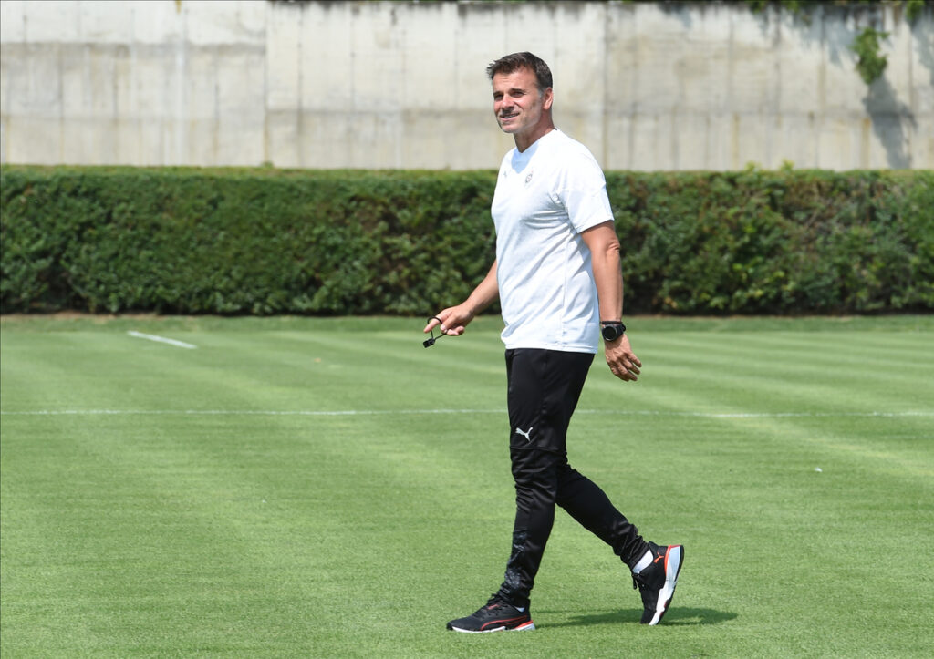 Pocetak priprema fudbalera Partizana, u SC Teleoptik. ALEKSANDAR STANOJEVIC trener. Beograd, 17.06.2024. foto: Nebojsa Parausic Fudbal, Partizan