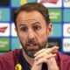 England manager Gareth Southgate speaks during a press conference at Rockliffe Park, County Durham, England, Sunday June 2, 2024, ahead of their friendly soccer match against Bosnia and Herzegovina on Monday. (Owen Humphreys/PA via AP)
