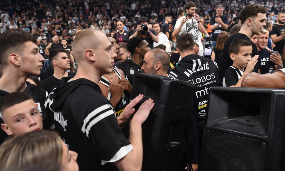 PARTIZAN vs CRVENA ZVEZDA Beograd, 05.06.2024. foto: Nebojsa Parausic Kosarka, Play off, Partizan, Crvena zvezda