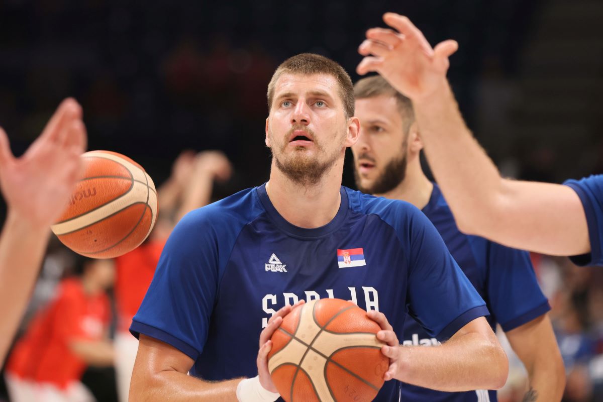 kosarkas reprezentacije Srbije na prijateljskoj utakmici protiv Japana u hali Beogradska arena, Beograd 21.07.2024. godine Foto: Marko Metlas Kosarka, Srbija, Japan, Friendly match