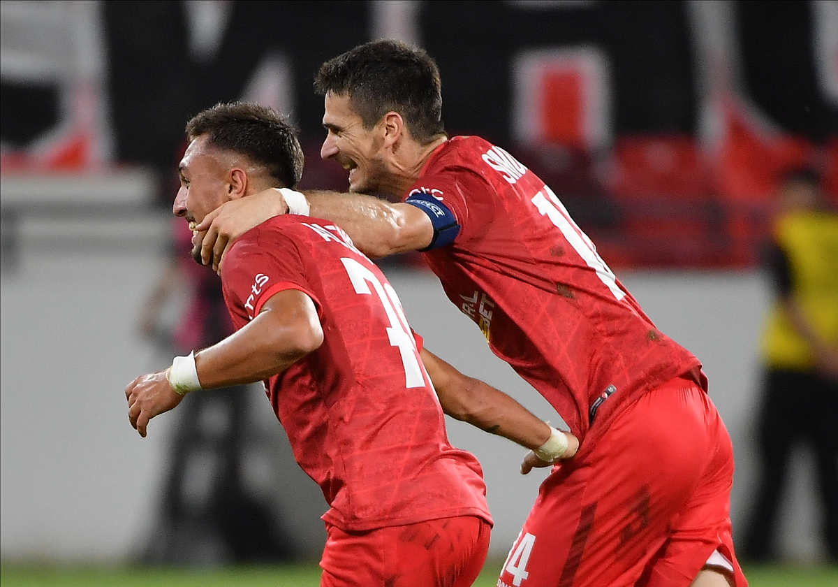 fudbaler Radnickog 1923, na utakmici Lige Konferencija protiv Mornara na stadionu Dubocica, Leskovac 25.07.2024. foto: MN Press / mi Fudbal, Radnicki KG, Mornar, Radnicki 1923