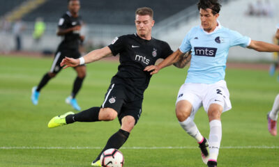 OGNJEN OZEGOVIC fudbaler Partizana na utakmici Superlige Prvenstva Srbije protiv MARKO NIKOLIC iz Rada na stadionu Partizana, Beograd 18.09.2019. godine Foto: MN PRESS Fudbal, Partizan, Superliga Prvenstvo Srbije, Rad