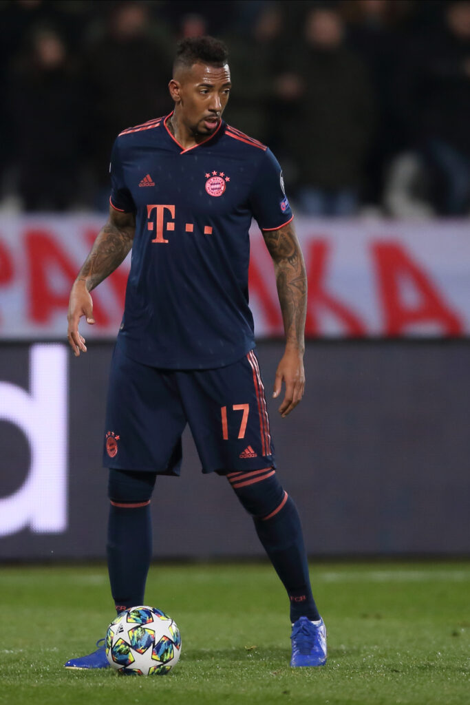 JEROME BOATENG Zerom Boateng fudbaler Bajerna Minhen na utakmici UEFA Lige Sampiona protiv Crvene zvezde na stadionu Rajko Mitic, Beograd 26.11.2019. godine Foto: Marko Metlas Fudbal, Crvena zvezda, UEFA Liga Sampiona , Bajern Minhen