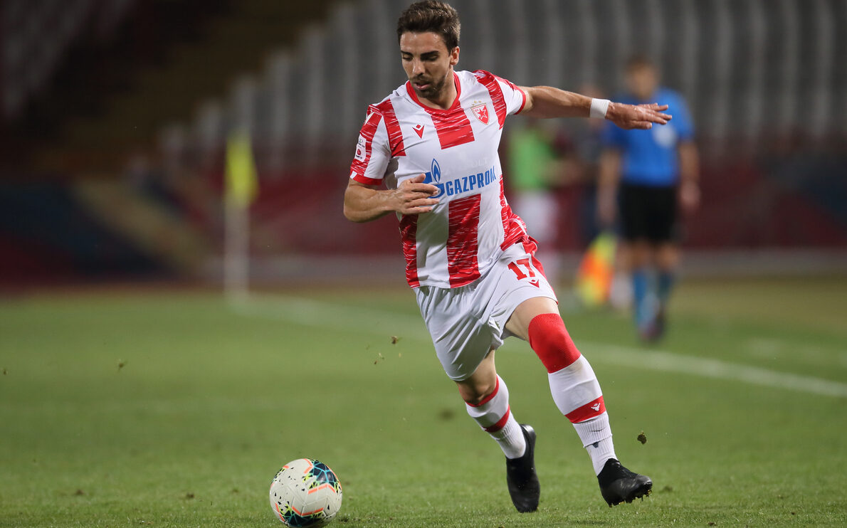 ANTONIO MENDES TOMANE fudbaler Crvene zvezde na utakmici Superlige Prvenstva Srbije protiv Spartaka Subotica na stadionu Rajka Mitica, Beograd, 14.08.2020. godine Foto: Marko Metlas Fudbal, Crvena zvezda, Superliga Prvenstvo Srbije, Spartak Subotica