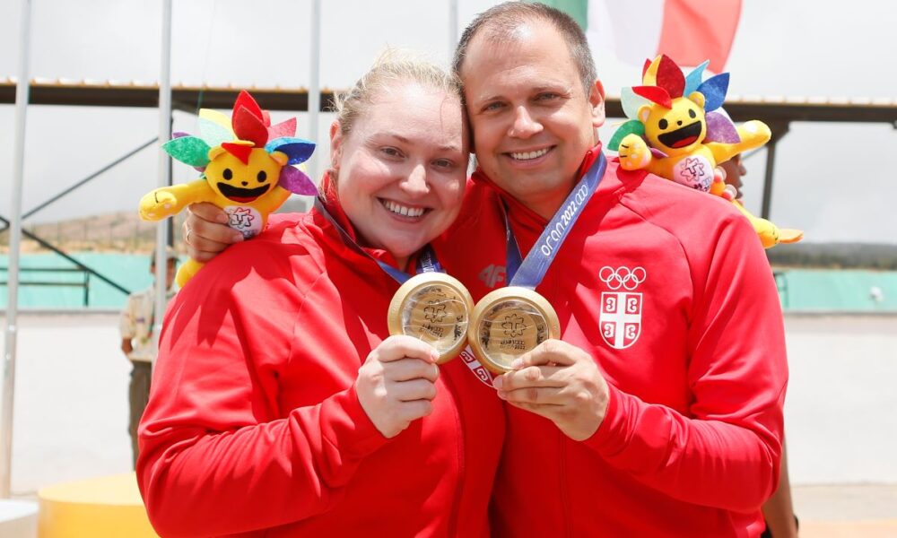 MEDITERANSKE IGRE ORAN 2022 , MEDITERRANEAN GAMES - ZORANA ARUNOVIC i DAMIR MIKEC strelci Srbije, Oran 29.06.2022. godine Foto: Ivica Veselinov / MN PRESS MEDITERANSKE IGRE, ORAN 2022, STRELJASTVO, SRBIJA, SERBIA