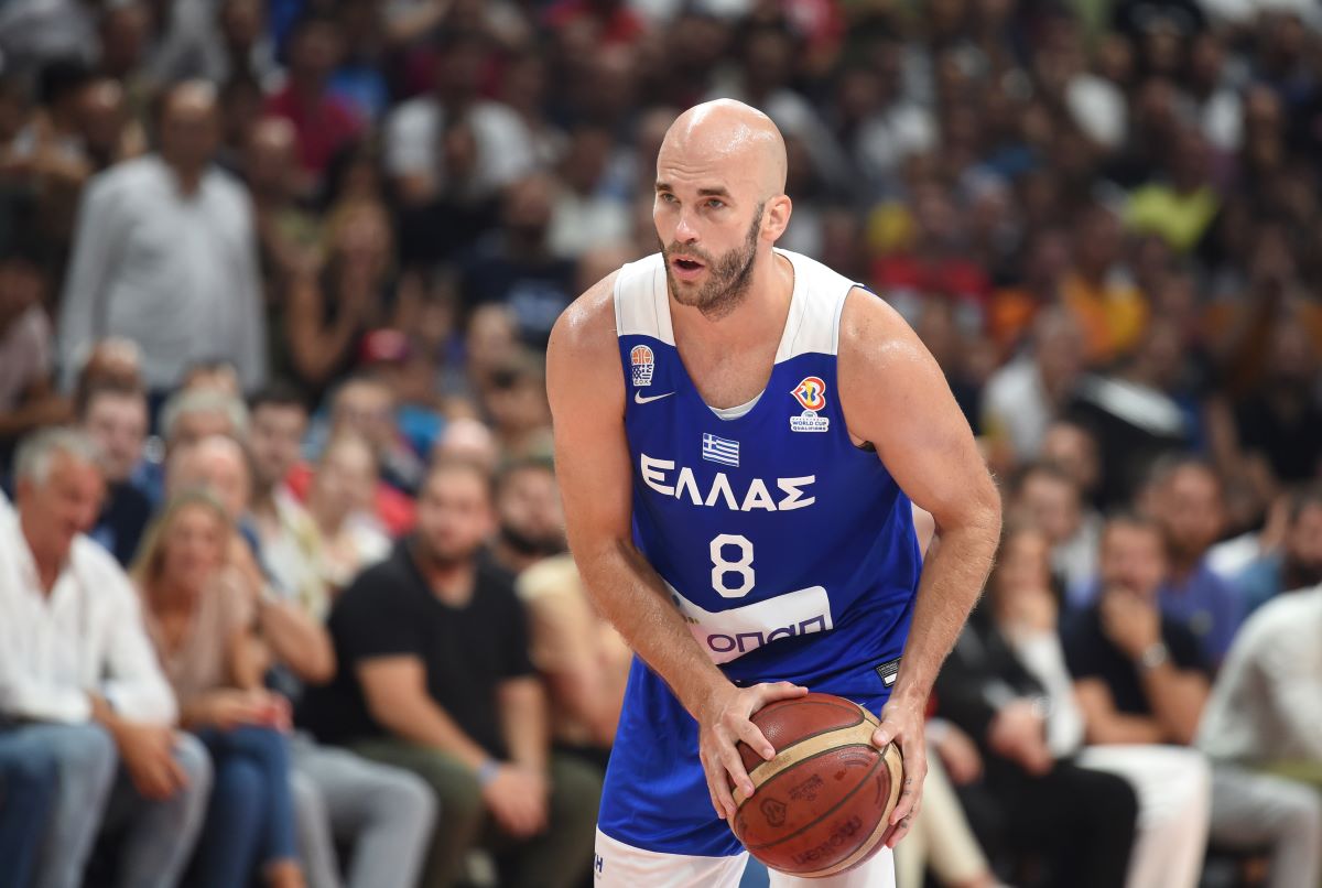 NICK CALATHES Nik Kalates, kosarkas Grcke, na utakmici kvalifikacija za Svetsko prvenstvo protiv Srbije, u Beogradskoj Stark Areni. Beograd, 25.08.2022. foto: Nebojsa Parausic Kosarka, FIBA, Srbija, Grcka