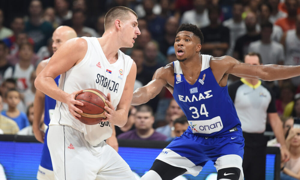 NIKOLA JOKIC, kosarkas Srbije, na utakmici kvalifikacija za Svetsko prvenstvo protiv Grcke, u Beogradskoj Stark Areni. Beograd, 25.08.2022. foto: Nebojsa Parausic Kosarka, FIBA, Srbija, Grcka