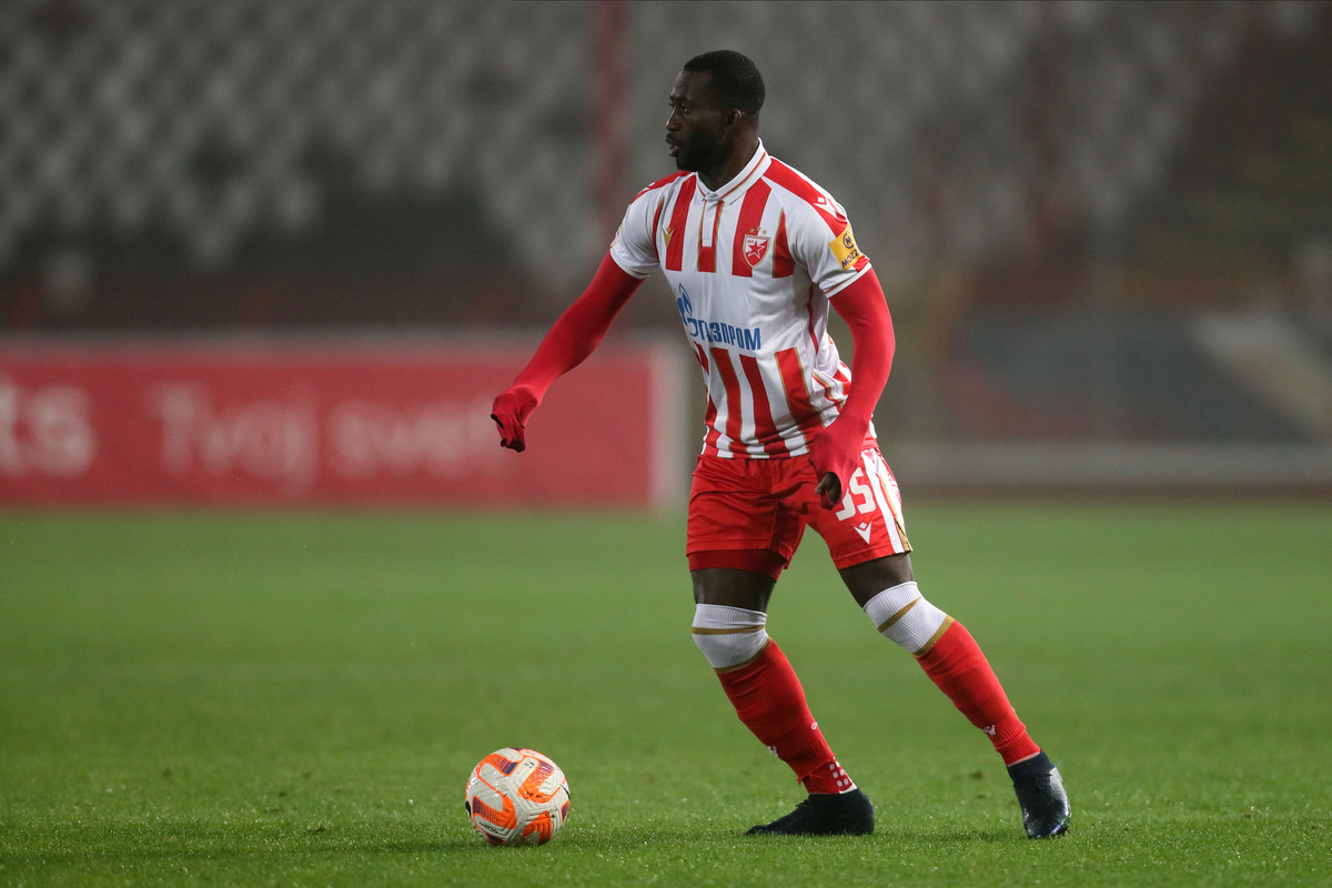 SEKOU SANOGO Seku Sanogo fudbaler Crvene zvezde na utakmici Superlige Prvenstva Srbije protiv Mladosti Lucani na stadionu Rajka Mitica, Beograd, 06.11.2022. godine Foto: Marko Metlas Fudbal, Crvena zvezda, Superliga Prvenstvo Srbije, Mladost Lucani