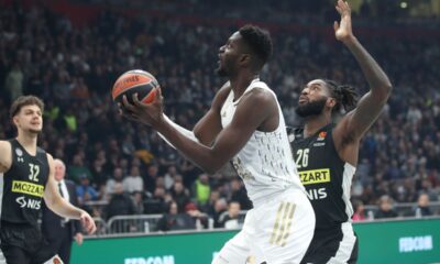 YOUSSOUPHA FALL Jusufa Fal kosarkas LDLC Asvel Vilerbana na utakmici Evrolige protiv Partizana u hali Stark Beogradska arena, Beograd 31.01.2023. godine Foto: Marko Metlas Kosarka, Partizan, Evroliga, LDLC Asvel Vlerban