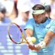 Spain's Rafael Nadal returns the ball to Portugal's Nuno Borges during the singles final of the Nordea Open tennis tournament in Bastad, Sweden, Sunday, July 21, 2024. (Bjoern Larsson Rosvall/TT News Agency via AP)