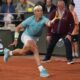 FILE - Spain's Rafael Nadal plays a shot against Germany's Alexander Zverev during their first-round match of the French Open tennis tournament at the Roland Garros stadium in Paris, May 27, 2024. For the first time in more than 30 years, the tennis competition at an Olympics will be held on red clay, which means players who just made the adjustment from the dirt at the French Open in early June to grass at Wimbledon in early July now will need to reverse course again in short order. (AP Photo/Thibault Camus, File)