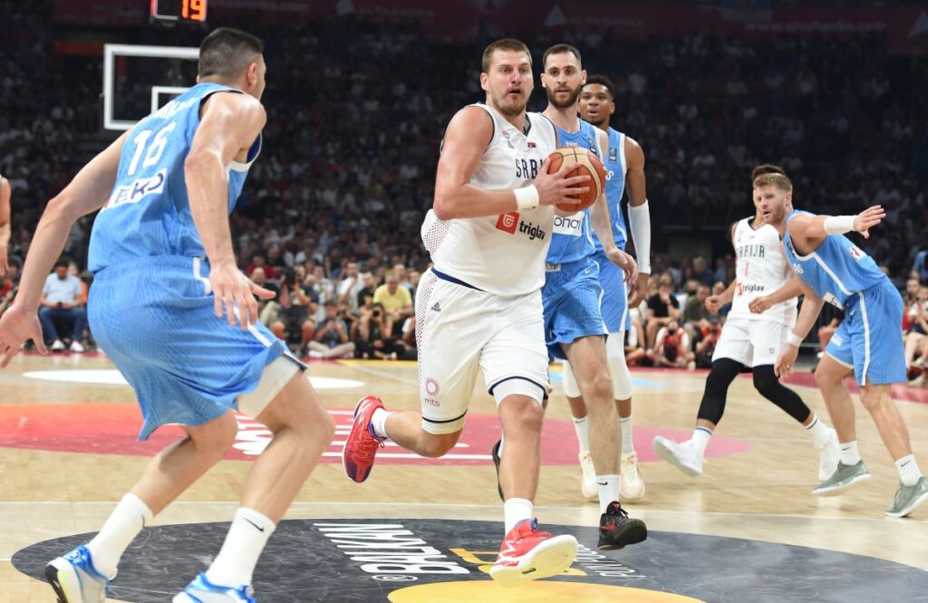 SERBIA vs GREECE, u Beogradskoj areni. Beograd, 22.07.2024. foto: Nebojsa Parausic Kosarka, Srbija, Grcka