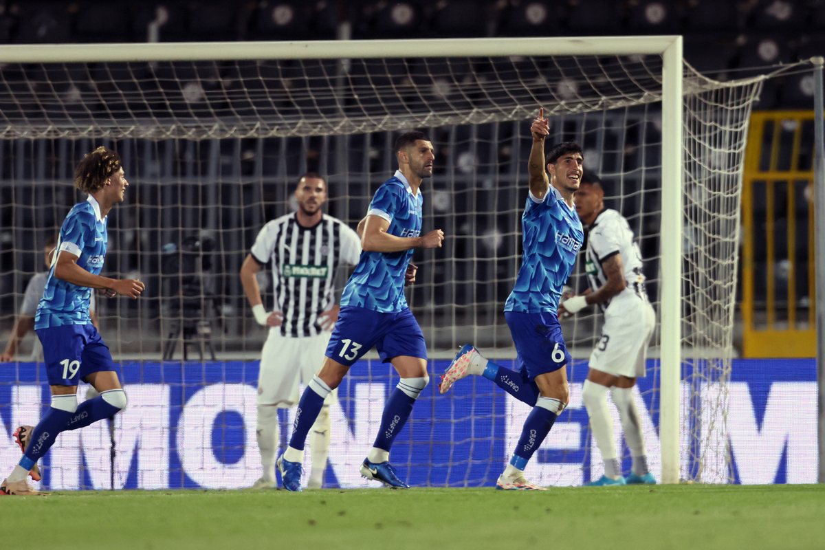 fudbaler Partizana na utakmici plej ofa kvalifikacija UEFA Lige Konferencija protiv Genta na stadionu Partizana, Beograd 22.08.2024. godine Foto: Marko Metlas Fudbal, Partizan, UEFA Liga Konferencija, Gent