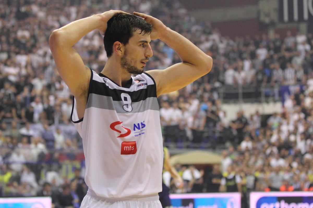 Leo Westermann Vesterman kosarka Partizan utakmica Evroliga protiv Fenerbahce Istanbul u hali Pionir 08.11.2013. godine Foto: Marko Metlas