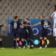 RADOST fudbalera FK Slovacko na utakmici UEFA Lige Konferencija protiv Partizana na stadionu Partizana, Beograd 03.11.2022. godine Foto: Marko Metlas Fudbal, Partizan, UEFA Liga Konferencija, FK Slovacko