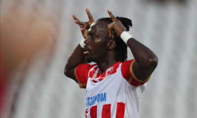 PEPE CHERIF NDIAYE Pepe Cerif Ndiaje fudbaler Crvene zvezde na utakmici Superlige Prvenstva Srbije protiv Jedinstva Ub na stadionu Rajko Mitic, Beograd, 20.07.2024. godine Foto: Marko Metlas Fudbal, Crvena zvezda, Superliga Prvenstvo Srbije, Jedinstvo Ub