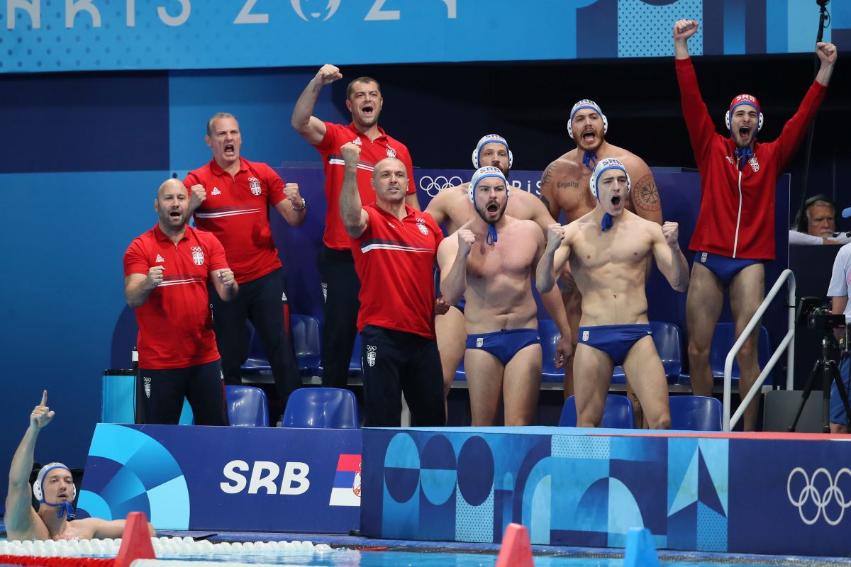 EKIPA vaterpolista Srbije, XXXIII LETNJE OLIMPIJSKE IGRE, PARIZ 2024 SRBIJA vs FRANCUSKA VATERPOLO - XXXIII SUMMER OLYMPIC GAMES, PARIS 2024 - WATERPOLO SERBIA vs FRANCE Pariz 03.08.2024. godine Foto: Ivica Veselinov / MN Press OKS, XXXIII LETNJE OLIMPIJSKE IGRE, PARIZ 2024, XXXIII SUMMER OLYMPIC GAMES