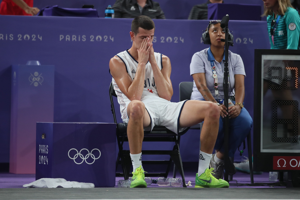 STRAHINJA STOJACIC basket 3x3 Srbija, XXXIII LETNJE OLIMPIJSKE IGRE, PARIZ 2024 - XXXIII SUMMER OLYMPIC GAMES, PARIS 2024 - Pariz 03.08.2024. godine Foto: Ivica Veselinov / MN Press OKS, XXXIII LETNJE OLIMPIJSKE IGRE, PARIZ 2024, XXXIII SUMMER OLYMPIC GAMES, PARIS 2024