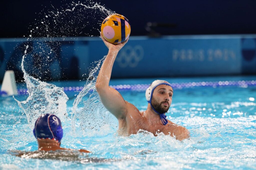 MILOS CUK vaterpolista Srbije, XXXIII LETNJE OLIMPIJSKE IGRE, PARIZ 2024 SRBIJA vs FRANCUSKA VATERPOLO - XXXIII SUMMER OLYMPIC GAMES, PARIS 2024 - WATERPOLO SERBIA vs FRANCE Pariz 03.08.2024. godine Foto: Ivica Veselinov / MN Press OKS, XXXIII LETNJE OLIMPIJSKE IGRE, PARIZ 2024, XXXIII SUMMER OLYMPIC GAMES