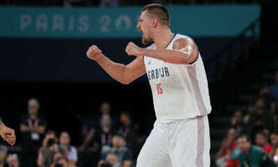 NIKOLA JOKIC kosarkas Srbije, XXXIII LETNJE OLIMPIJSKE IGRE, PARIZ 2024 - XXXIII SUMMER OLYMPIC GAMES, SERBIA-AUSTRALIA BASKETBALL, PARIS 2024 - Pariz 06.08.2024. godine Foto: Ivica Veselinov / MN Press OKS, XXXIII LETNJE OLIMPIJSKE IGRE, PARIZ 2024, XXXIII SUMMER OLYMPIC GAMES, PARIS 2024