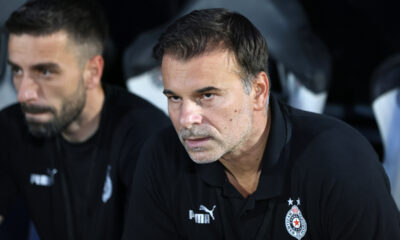 ALEKSANDAR STANOJEVIC trener fudbalera Partizana na utakmici kvalifikacija za UEFA Ligu Evropa protiv Lugana na stadionu Partizana, Beograd 08.08.2024. godine Foto: Marko Metlas Fudbal, Partizan, Kvalifikacije UEFA Liga Evropa, Lugano