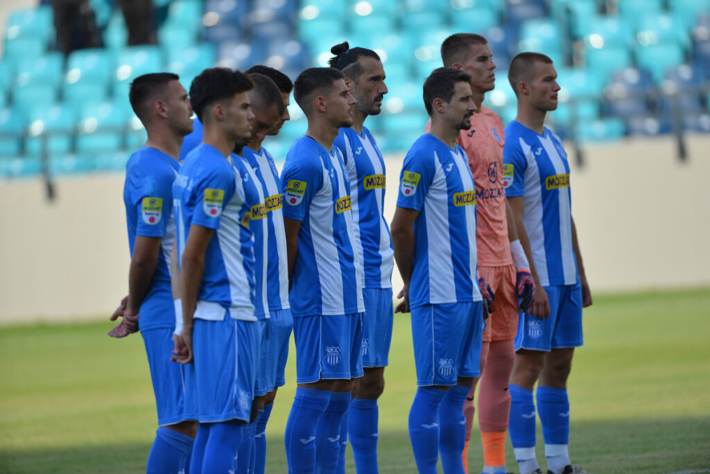 EKIPA fudbalera OFK Beograda na utakmici Superlige Prvenstva Srbije protiv Cukarickog na stadionu Kraljevica, Zajecar, 09.08.2024. godine Foto: Mladjan Ivanovic/ MN PRESS Fudbal, OFK Beograd, Superliga Prvenstvo Srbije, Cukaricki