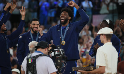 JOEL EMBIID Dzoel Embid kosarkas SAD, XXXIII LETNJE OLIMPIJSKE IGRE, PARIZ 2024 - XXXIII SUMMER OLYMPIC GAMES, BASKETBALL, PARIS 2024 - Pariz 10.08.2024. godine Foto: Ivica Veselinov / MN Press OKS, XXXIII LETNJE OLIMPIJSKE IGRE, PARIZ 2024, XXXIII SUMMER OLYMPIC GAMES, PARIS 2024