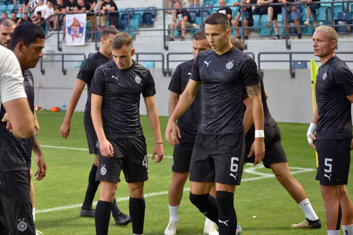 SVETOZAR MARKOVIC fudbaler Partizana na utakmici Superlige Prvenstva Srbije protiv IMT na stadionu Kraljevica, Zajecar, 11.08.2024. godine Foto: MN press/dt Fudbal, Partizan, Superliga Prvenstvo Srbije, IMT