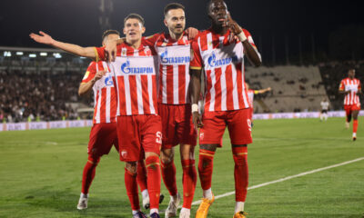 fudbaler Crvene zvezde na utakmici Superlige Prvenstva Srbije protiv Partizana na stadionu JNA, Beograd, 23.09.2024. godine Foto: Marko Metlas Fudbal, Crvena zvezda, Superliga Prvenstvo Srbije, Partizan