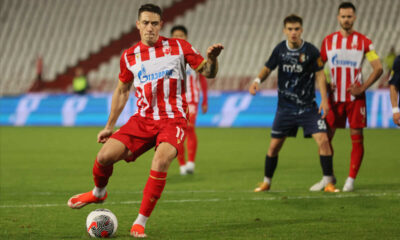 fudbaler Crvene zvezde na utakmici Superlige Prvenstva Srbije protiv Napretka Krusevac na stadionu Rajka Mitica, Beograd, 14.09.2024. godine Foto: Marko Metlas Fudbal, Crvena zvezda, Superliga Prvenstvo Srbije, Napredak Krusevac